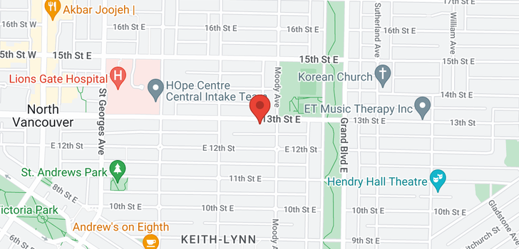 map of 449 E 13TH STREET